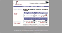 Desktop Screenshot of alcoholcostcalculator.org